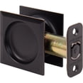 thumbnail image 1 of Contemporary Square Pocket Door Lock, Passage (Hall/Closet) Latch, 2-3/8" Backset, RCL, Vintage Bronze by Stone Harbor Hardware, 1 of 3