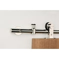 Contemporary Stainless Steel Sliding Barn Door Hardware for Wood Doors