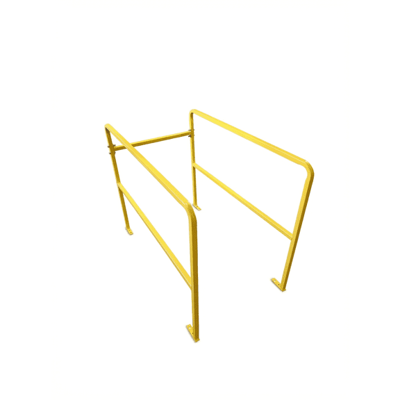 Contemporary Stairways Attic Guard - Adjustable Width Safety Railing for Attic Openings