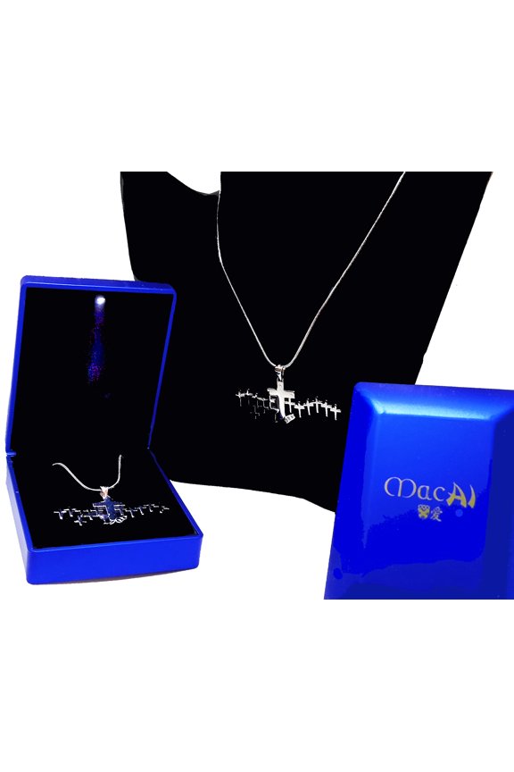 Contemporary Sterling Silver Pendant of Christ's Last Supper