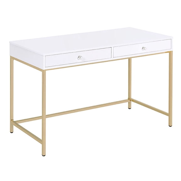 Contemporary Style & Crystal - like Knobs | Freestanding Writing Desk | Ideal for Personal Study