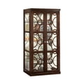 thumbnail image 1 of Contemporary Style Curio, Walnut Finish, 1 of 2