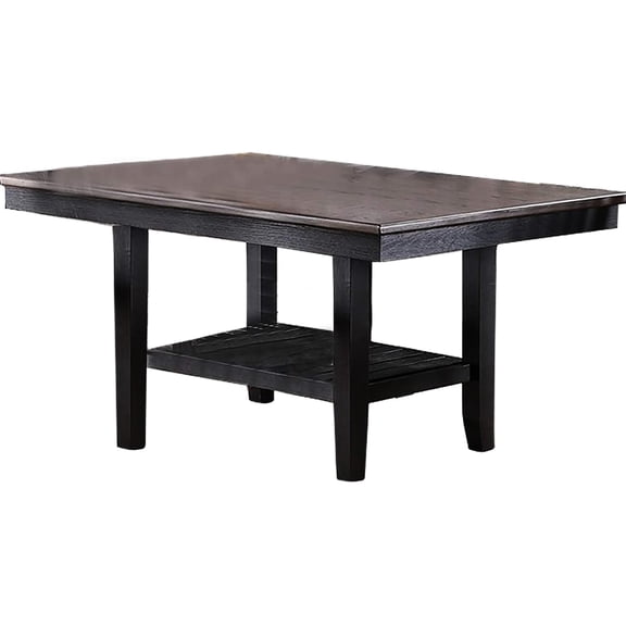 Contemporary Dining Table In Dark Coffee With Storage Feature - Rubberwood Craft Coloured Option Product