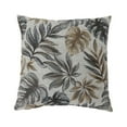 thumbnail image 1 of Benzara Contemporary Style Leaf Designed Set of 2 Throw Pillows, Red-Color:Gray, 1 of 1