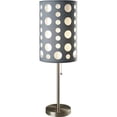 thumbnail image 1 of Contemporary Style Metal Base Table Lamp, Gray, 1 of 1