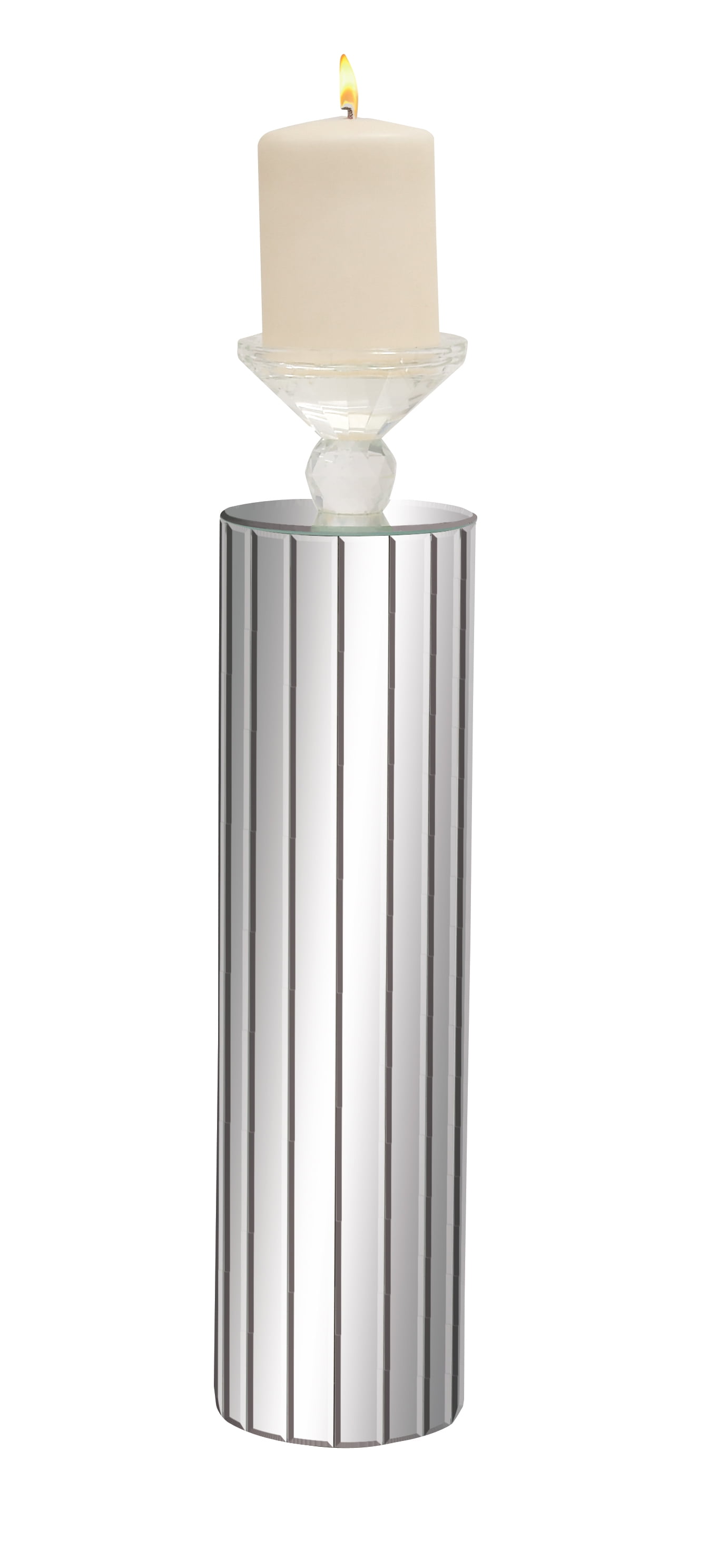 Contemporary Style The Tall Wood Mirror Candle Holder Home Decor 87242