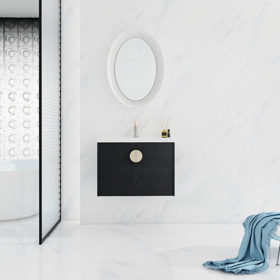 Contemporary Style for Bathroom - Luxury Atmosphere and Adequate Storage in Small Bath