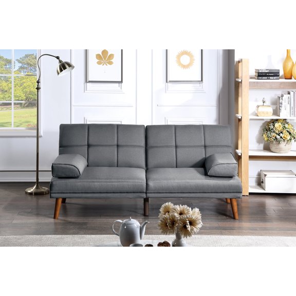 Contemporary Style with Solid Wood Legs | Convertible for Multi - purpose Use in Living Space | Relax in the Luxurious Cushioned Sofa