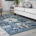 thumbnail image 1 of Contemporary Synnove Collection Area Rug 5'x8' - Navy Blue, 1 of 5