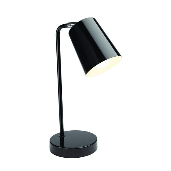 Contemporary Table Lamp with LED Bulb Included - Black