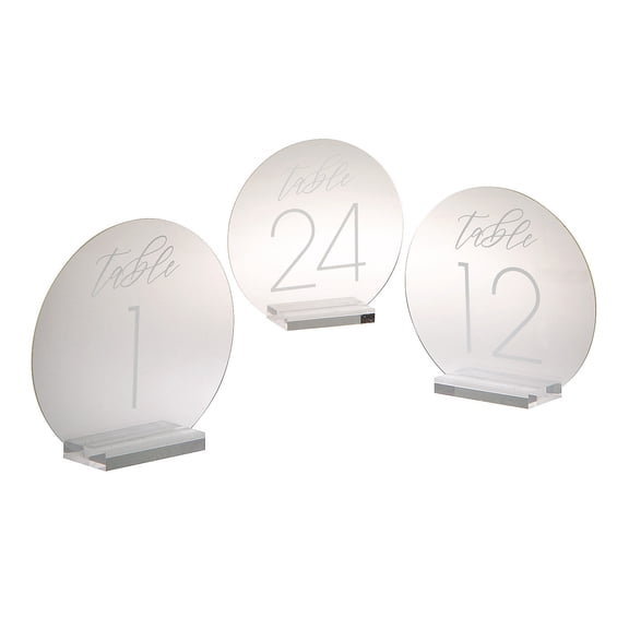 Contemporary Table Numbers - 24 Pieces