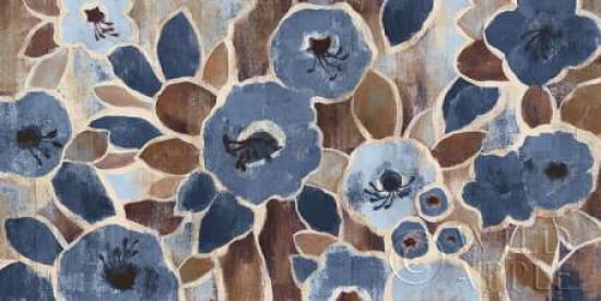 Contemporary Tapestry Blue Canvas Art - Silvia Vassileva (12 x 18)