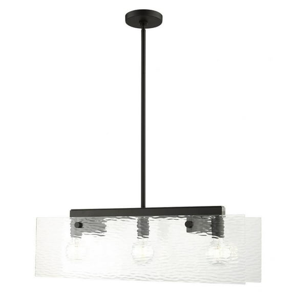 Contemporary Three Light Chandelier-Bronze Finish Bailey Street Home 218-Bel-4188473