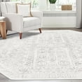 thumbnail image 1 of Contemporary Trabzon Collection Area Rug Cream-Gray - 7'x7' Octagon, 1 of 5