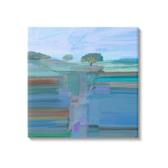Contemporary Trees Underground View Abstract Graphic Art Gallery Wrapped Canvas Print Wall Art