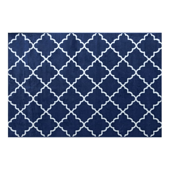 Contemporary Trellis Modern Geometric Area Rug RED 635 furnishmyplace 2'x4'