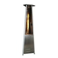 thumbnail image 1 of SUNHEAT Contemporary Triangle Design Portable Propane Patio Heater with Decorative Variable Flame-Stainless Steel, 1 of 2