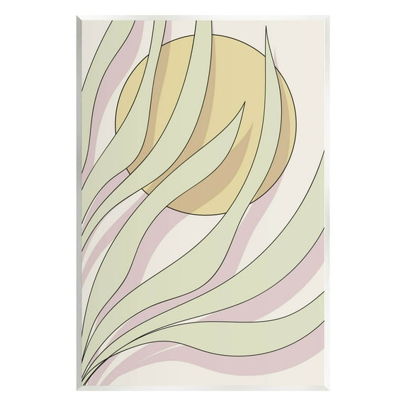 Contemporary Tropical Plant Leaves Botanical & Floral Graphic Art Unframed Art Print Wall Art