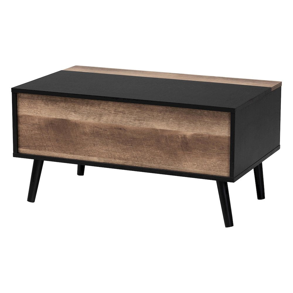 Jensen Two-Tone Wood Lift-Top Coffee Table with Storage