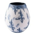 thumbnail image 1 of Contemporary Vase Blue & White Ceramic, 1 of 1