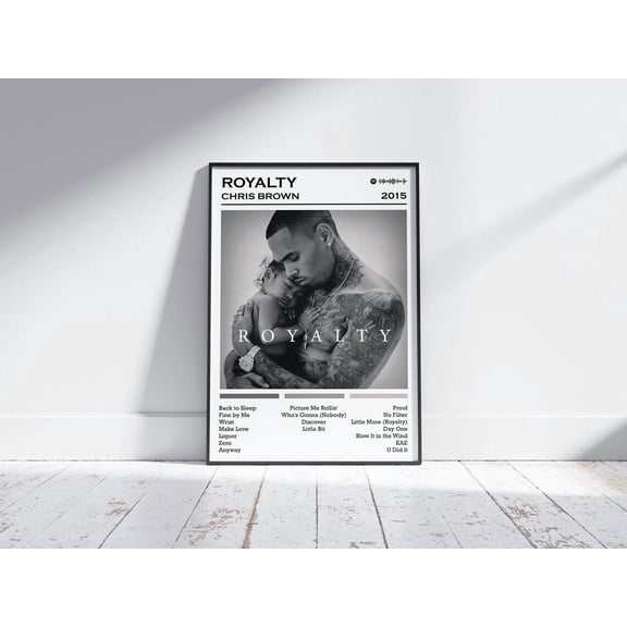 Contemporary Vocalist Royalty Crown Prince Concept Graphic Wall Art, Unframed Poster