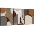 thumbnail image 1 of Contemporary Wall Art Modern Abstract Canvas Poster Prints Art Painting Home Office Wall Decor Nordic Painting Picture Framed Artworks 3 Piece for Living Room Decoration (36"Wx16"H), 1 of 6
