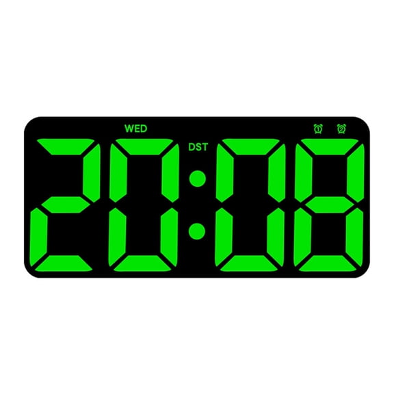 Contemporary Wall Mount Digital Clock with Brightness Adjustment and Countdown Timer