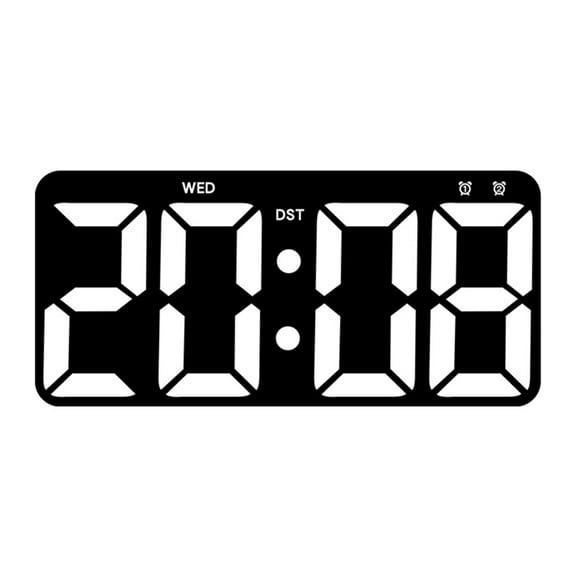 Contemporary Wall Mount Digital Clock with Brightness Adjustment and Countdown Timer
