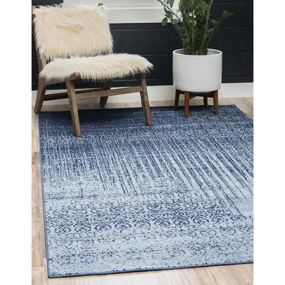Contemporary Weby Collection Area Rug 10'6"x16'5" - Blue