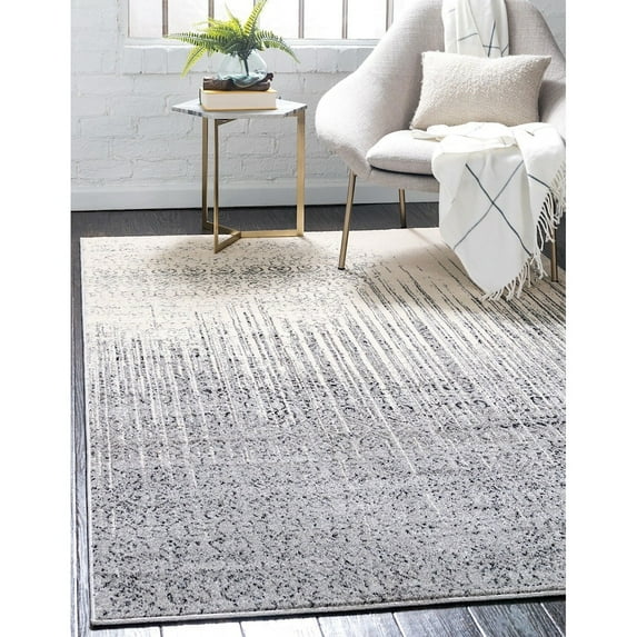 Contemporary Weby Collection Area Rug 10'6"x16'5" - Gray