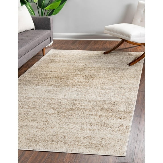 Contemporary Weby Collection Area Rug 3'3"x5'3" - Beige