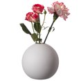 thumbnail image 1 of Contemporary White Ceramic Unique Circle Shaped Table Vase Flower Holder, 1 of 7