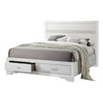 thumbnail image 1 of Contemporary White Queen Storage Bed (Queen: 83.75 in. L x 63.5 in. W x 50.25 in. H), 1 of 3