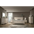 thumbnail image 1 of Contemporary White Wash Finish Bedroom 6-piece Set, King Bed, Dresser, Mirror, 2 Nightstands, Chest, 1 of 1