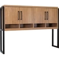 thumbnail image 1 of Contemporary Wood Laminate Hutch With Wood Doors Fully Assembled Light Brown, 1 of 7