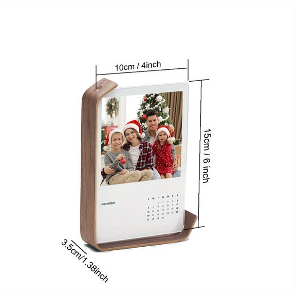Contemporary Wooden Photo Frame with Acrylic Display, Vertical Rectangle, Ideal for Wedding Party Picture Decor, Herbarium & Calendar DIY Frame