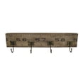 thumbnail image 1 of Contemporary Wooden Rustic Plaque with Ruler Style Design, Brown, 1 of 5