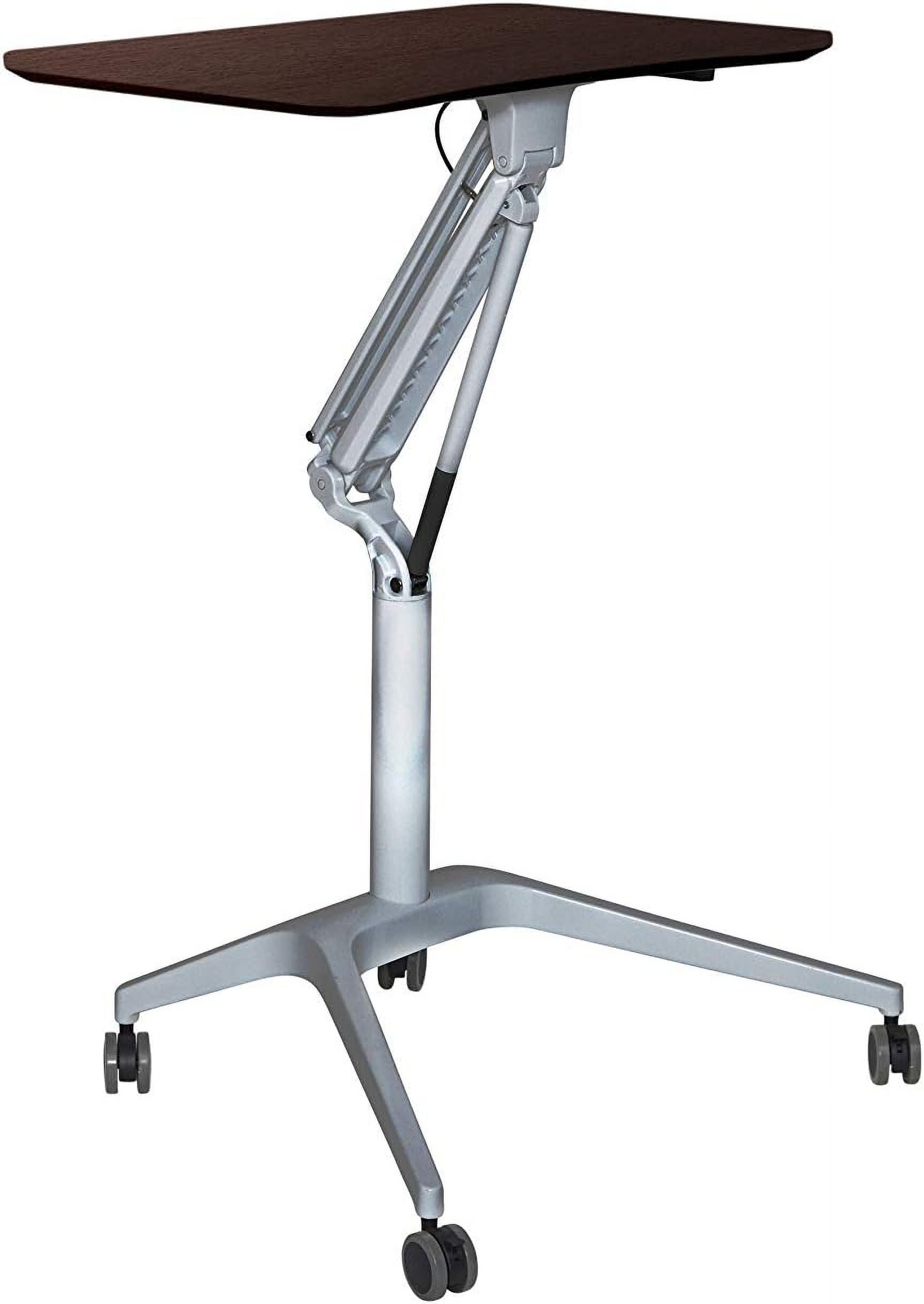 Contemporary Workpad Height Adjustable Laptop Cart Mobile Desk With