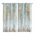 thumbnail image 1 of Contemporary Yellow Blue Tree Kitchen Curtains 63 Inch Length, Abstract Art Oil Paiting Grommet Top Bedroom Living Room Curtains, Light Filtering Cafe Curtain Drapes 2 Panels Set 84''x63'', 1 of 9