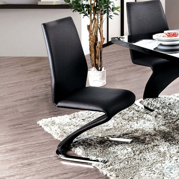 Contemporary Z-Shaped Metal Chair / Comfortable Seating for Dining