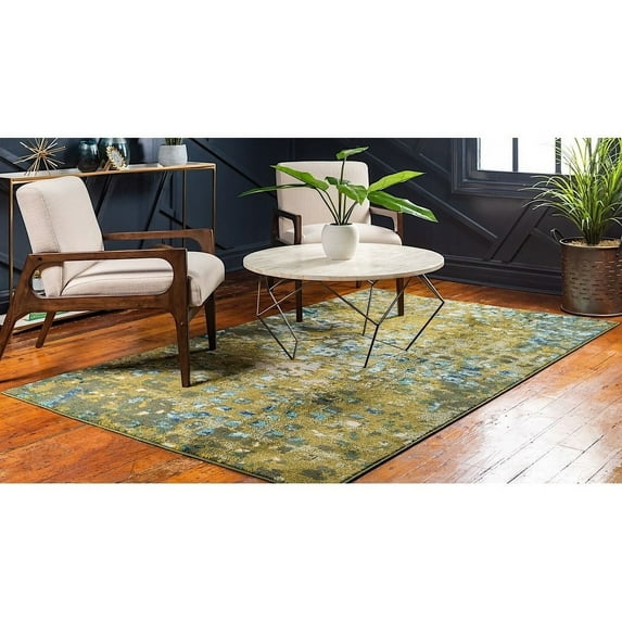 Contemporary Zhale Collection Area Rug 9'x12' - Green