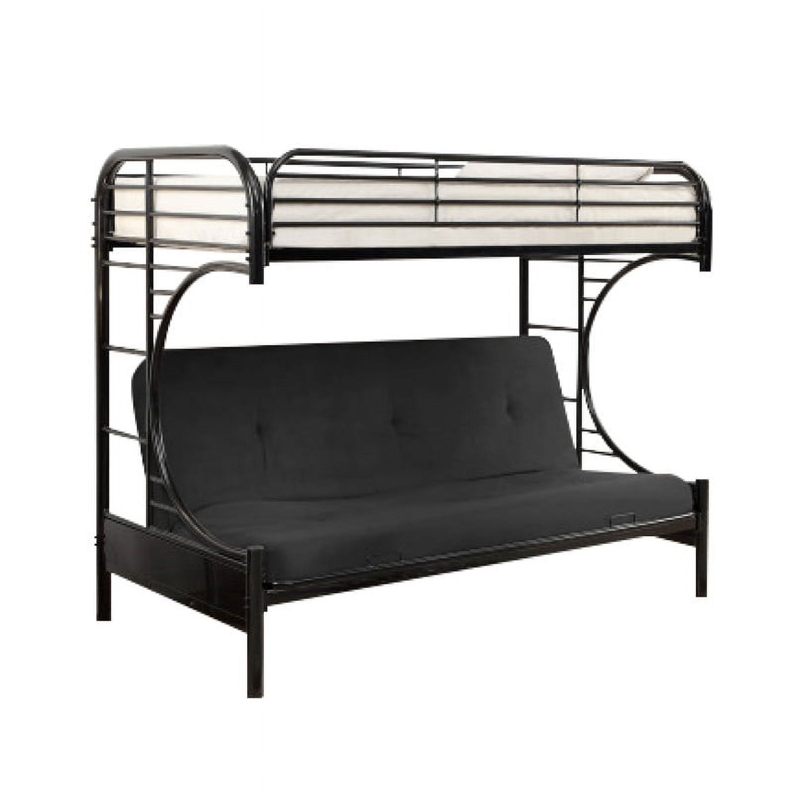 Contemporary high bed Black elevated bed Metal Sofa bed