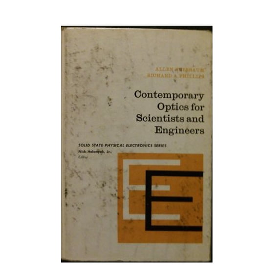 Pre-Owned Contemporary optics for scientists and engineers (Solid state physical electronics series), 9780131701830, 0131701835, Hardcover,