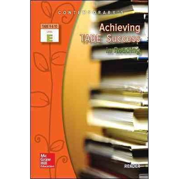 Pre-Owned Achieving Tabe Success in Reading, Level E Reader (Contemporary's Achieving TABE Success) Paperback