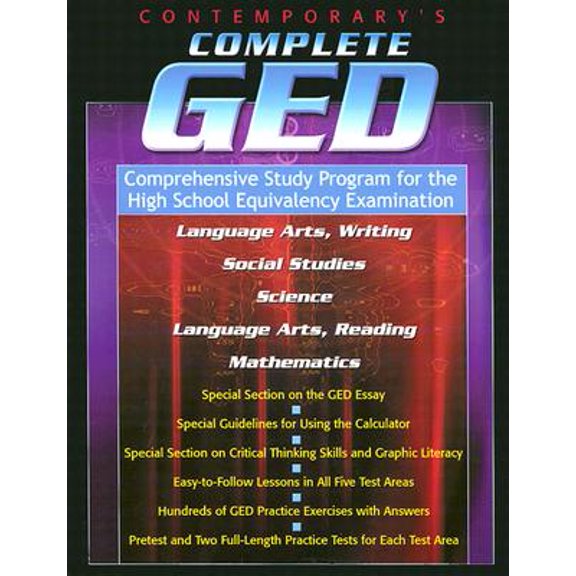 Pre-Owned Contemporary's Complete GED : Comprehensive Study Program for the High School Equivalency Examination (Paperback)