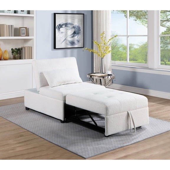 Contemporary white design | Transform to bed in living room