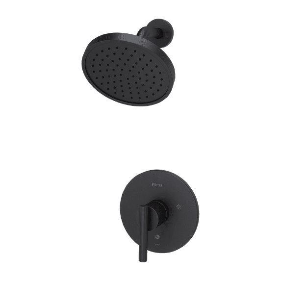 Contempra 1-Handle Shower Only Trim in Matte Black