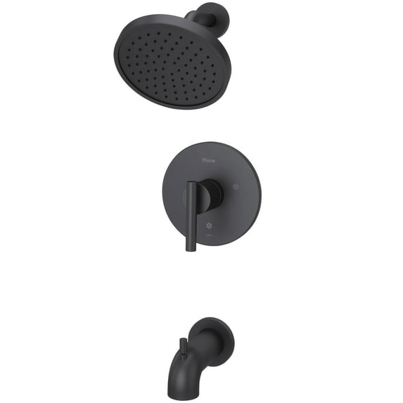Contempra 1-Handle Tub & Shower Trim Kit in Matte Black