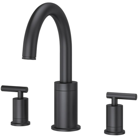 Contempra 2-Handle Roman Tub Trim Handles in Matte Black