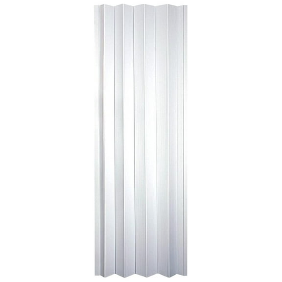 Contempra Interior Accordion Door with Magnet and Accompanying Striker for Multi Fold Interior Doors,White